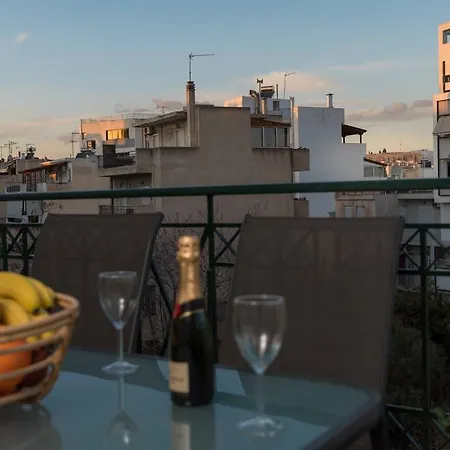 Penthouse With Acropolis View 8ppl, 140sqm Афины